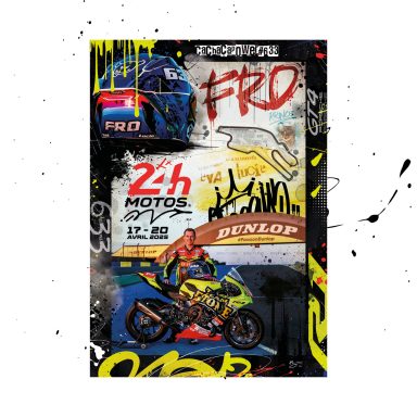 Tableau personnalisé Fred Le Jossec - 24h du Mans Moto