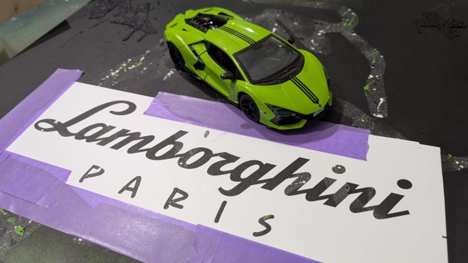Tableau personnalisé Lamborghini Paris