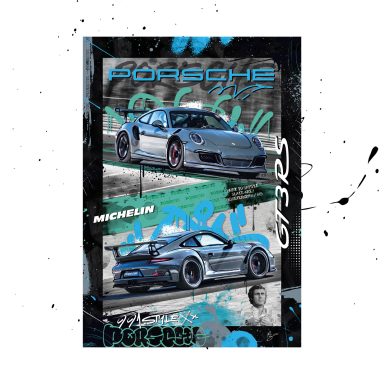 Tableau personnalisé Porsche GT3 RS